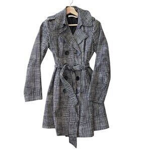 Ricki's Black & White Trench Coat